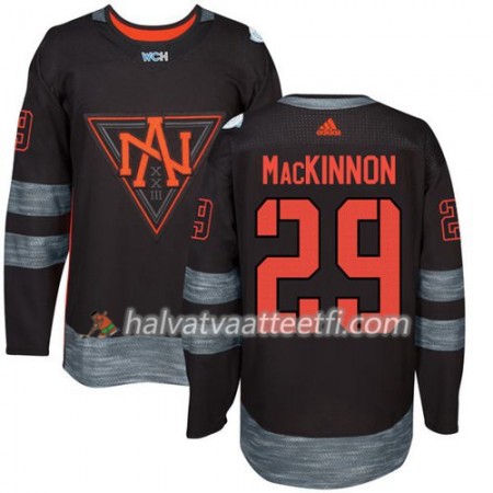 Pohjois-Amerikka Pelipaita Nathan MacKinnon 29 Jääkiekon maailmancupin 2016 Musta Premier Paita Pohjois-Amerikka Pelipaita Nathan MacKinnon 29 Jääkiekon maailmancupin 2016 Musta Premier Paita